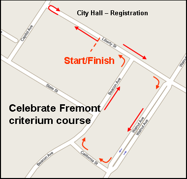 Celebrate Fremont Course Map